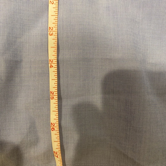 Talbots no iron blue shirt with 3/4 sleeves size Large - Picture 5 of 7